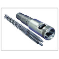 Bimetallic conical twin Screw Barrel for pipe fitting